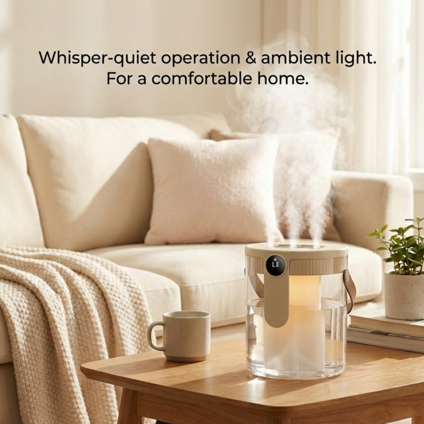 Mini Triple-Mist Desktop Humidifier