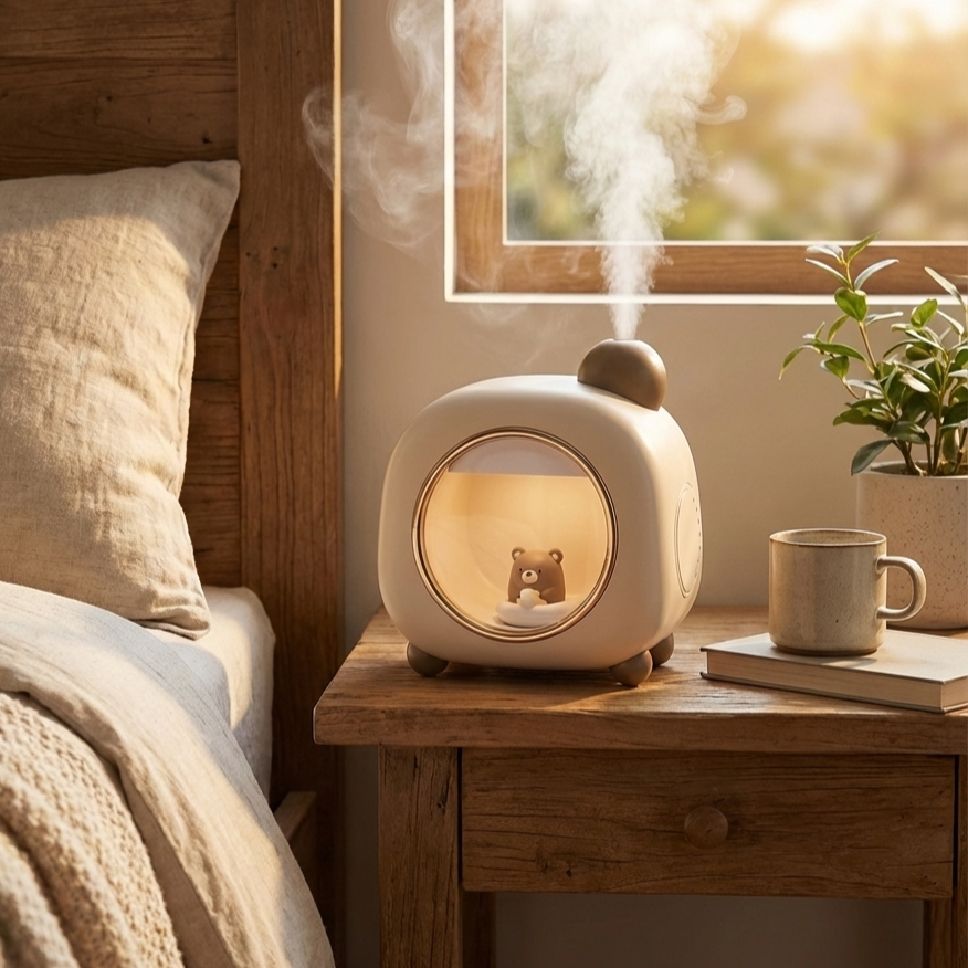 Portable Wireless Humidifier with Night Light